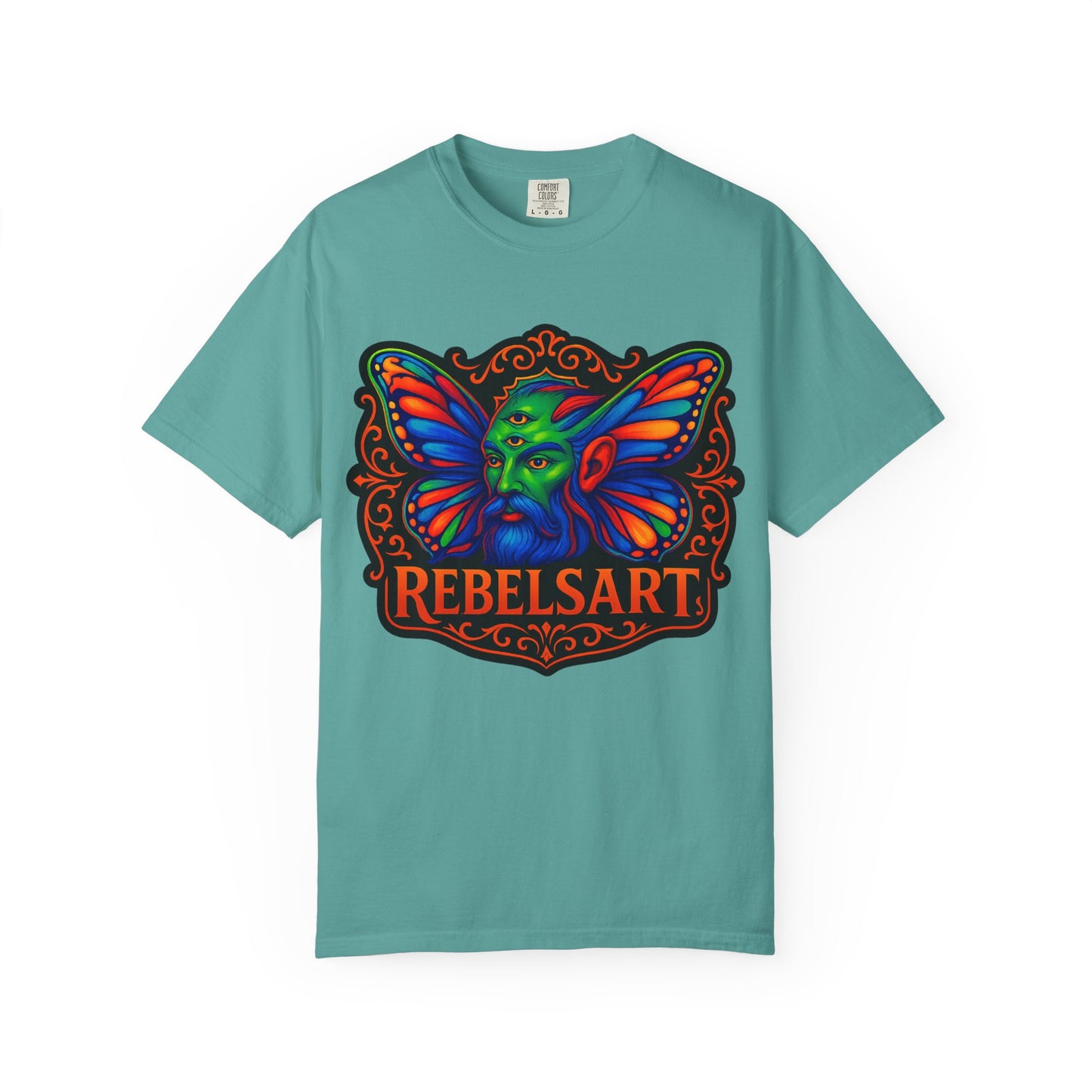 Colorful Fantasy Butterfly T-Shirt, Unisex T-Shirt, Gift for Art Lovers, Casual Wear, Festival Fashion, Vibrant Graphic Tee