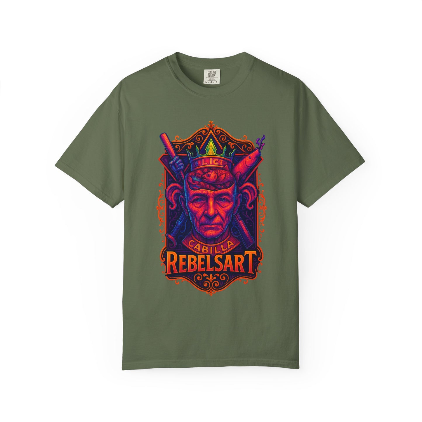Rebelsart Colorful Graphic Tee - Unisex Garment-Dyed T-shirt