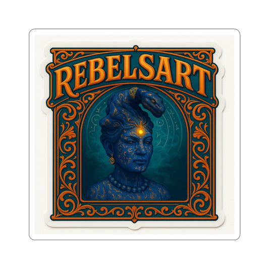 Rebel Goddess Kiss-Cut Stickers | Bohemian Decor, Laptop Stickers, Gift for Her, Unique Art, Customizable Stickers