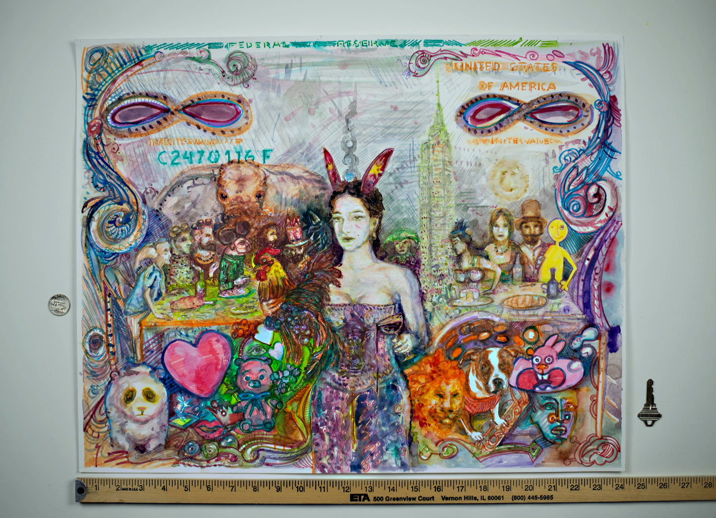 REBELS SANCTUARY - Original Mixed Media Art 18 x 24 inches