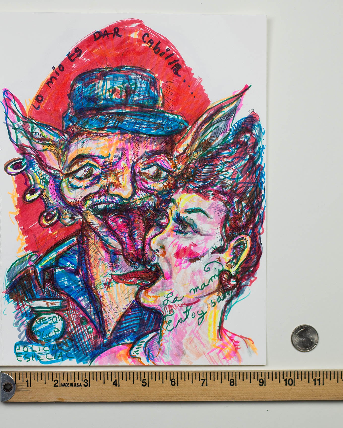 Love Explosion - Original Mixed Media Artwork