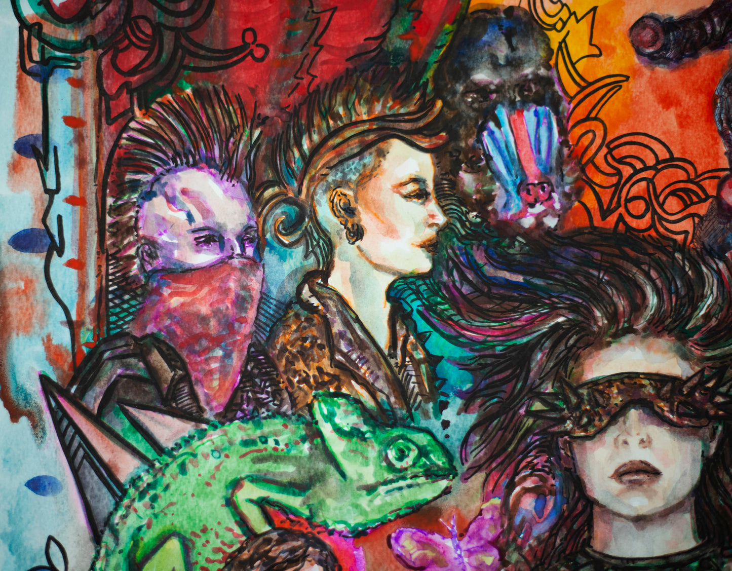 Justice and Rebellion - Original Watercolor