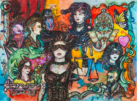 Justice and Rebellion - Original Watercolor