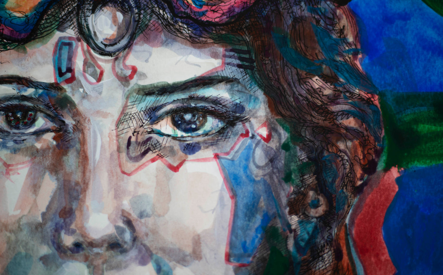 Butterfly Awakening: The Emerald Vision - Original Watercolor