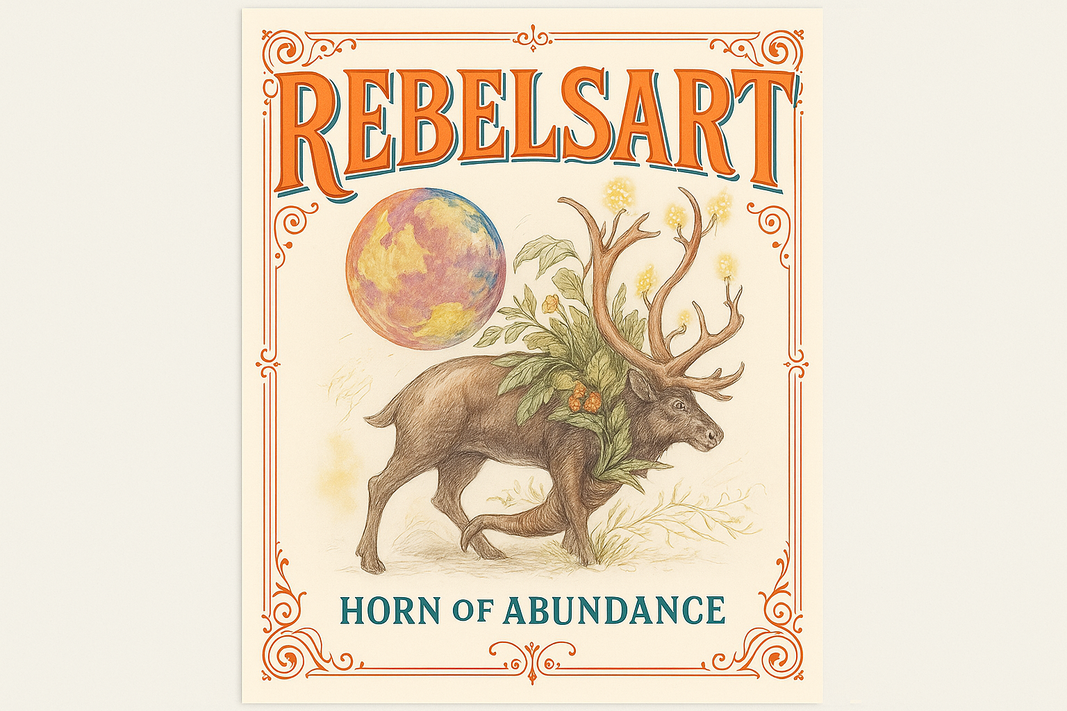Horn of Abundance P-Style Art Poster
