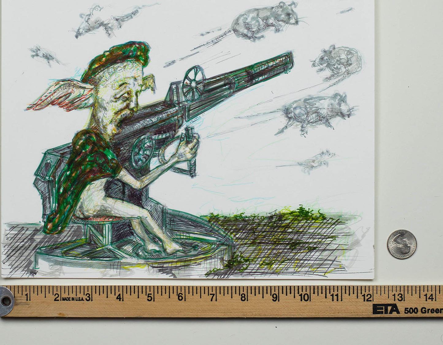 Target Practice - Original Mixed Media Artwork