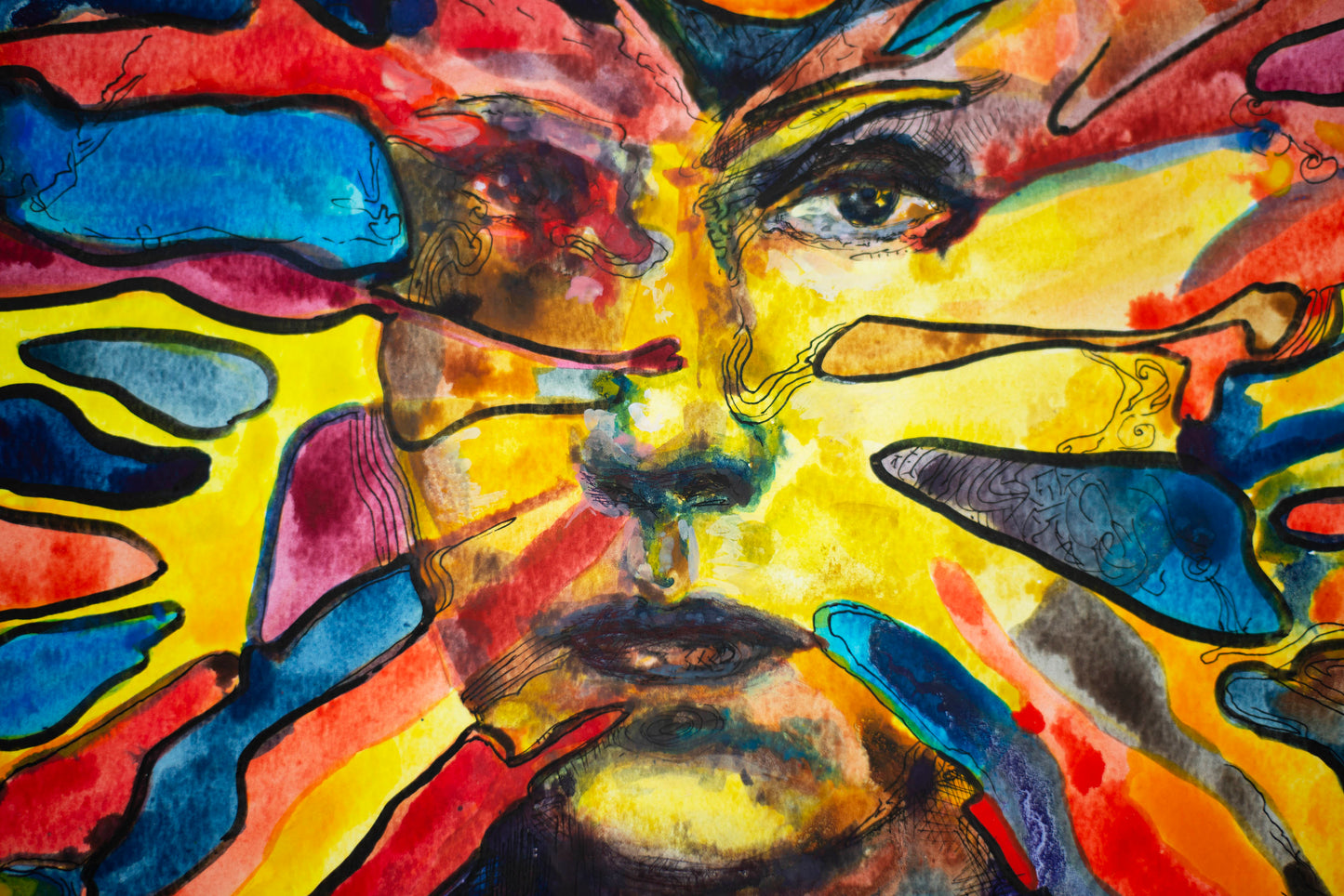 Butterfly Radiance: The Purple Flame - Original Watercolor